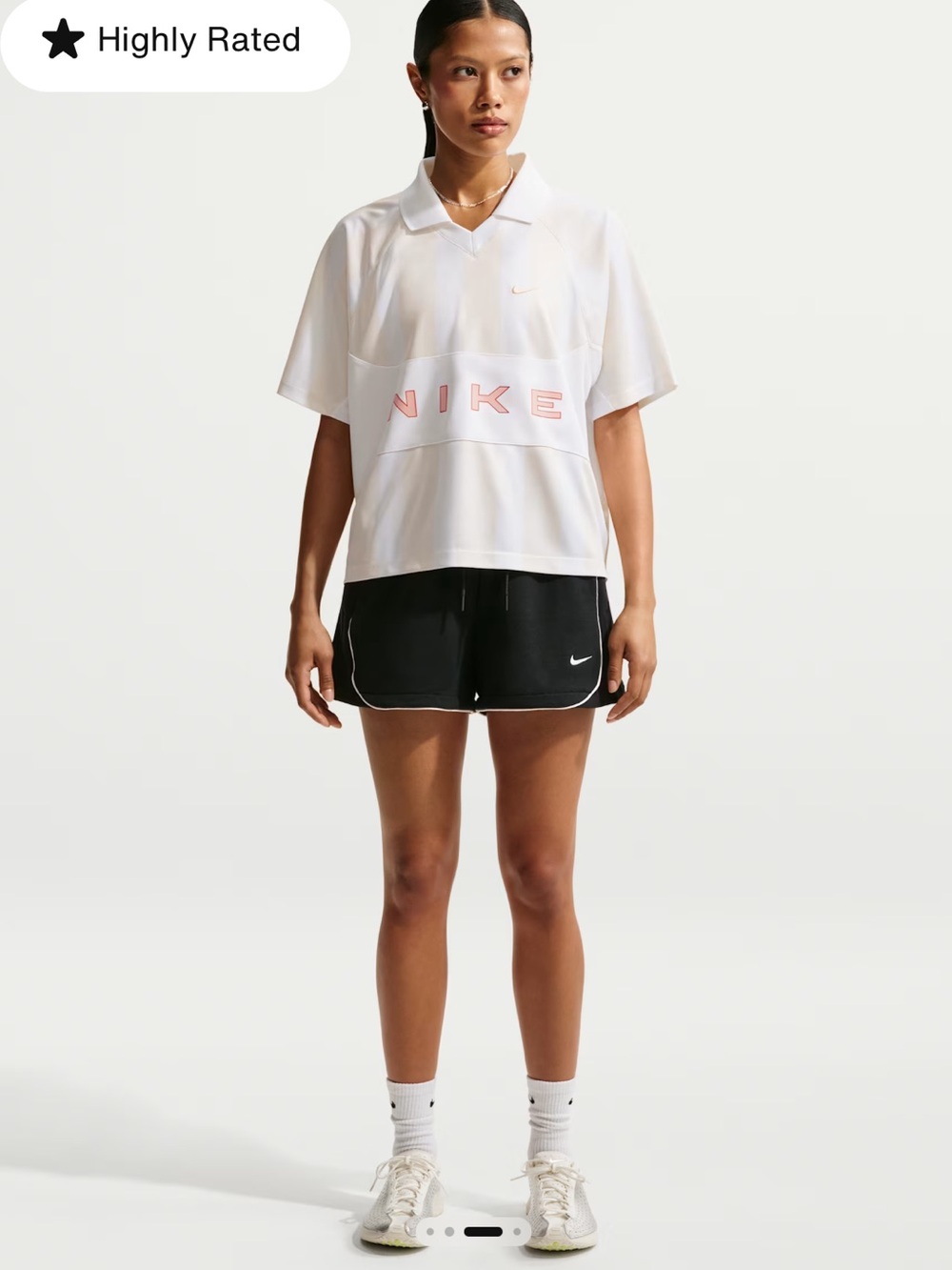 Nike White Polo Crop Top - Picture 10 of 14